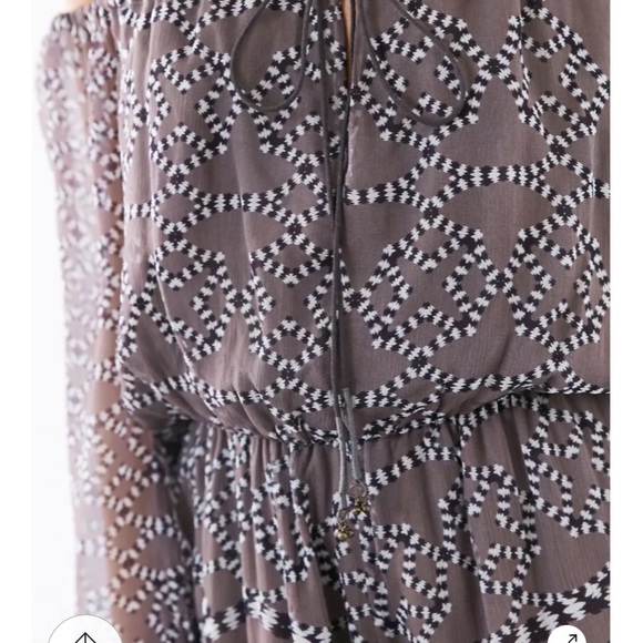 Bohemian Off the Shoulder Long Sleeve Romper - The Jetset Diaries - Picture 6 of 9